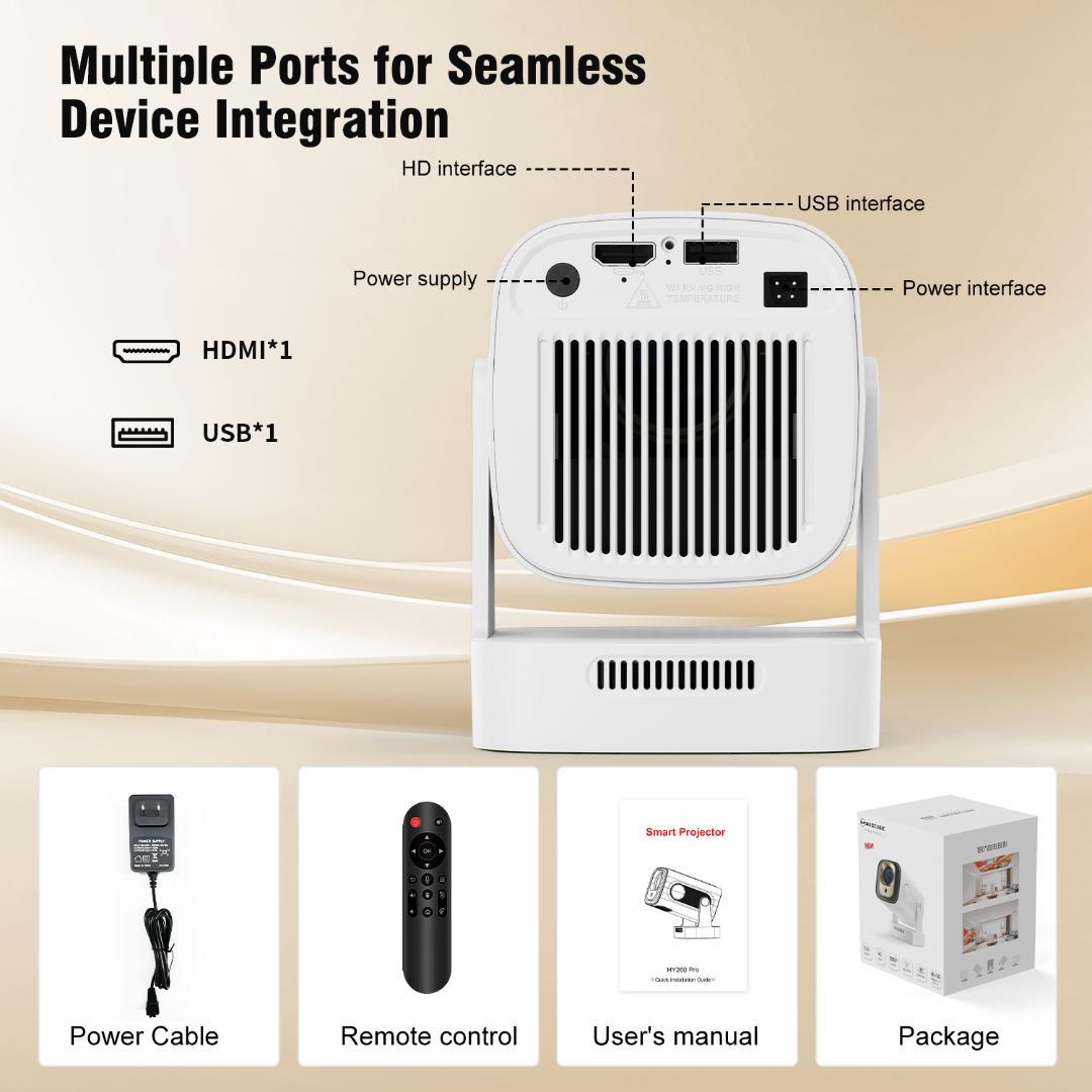 【新品・未使用】Magcubic HY310 ミニプロジェクター 4Kサポート