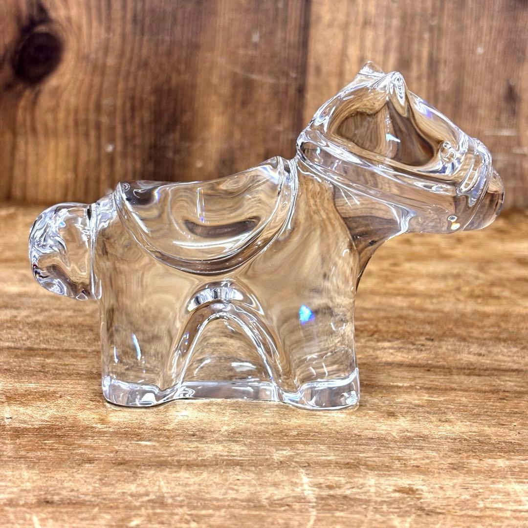 Baccarat バカラ ミニマルズ ポニー 馬 クリスタルガラス 置物