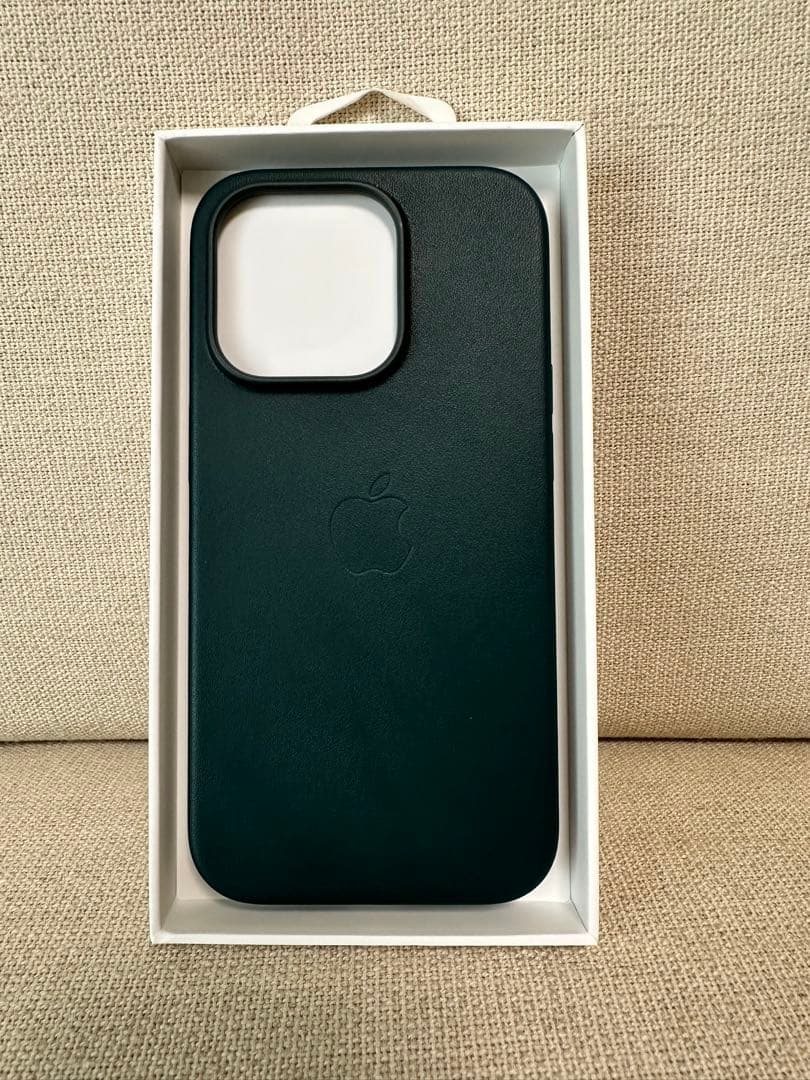 【新品】純正 iPhone 14 Pro レザーケース　フォレストグリーン