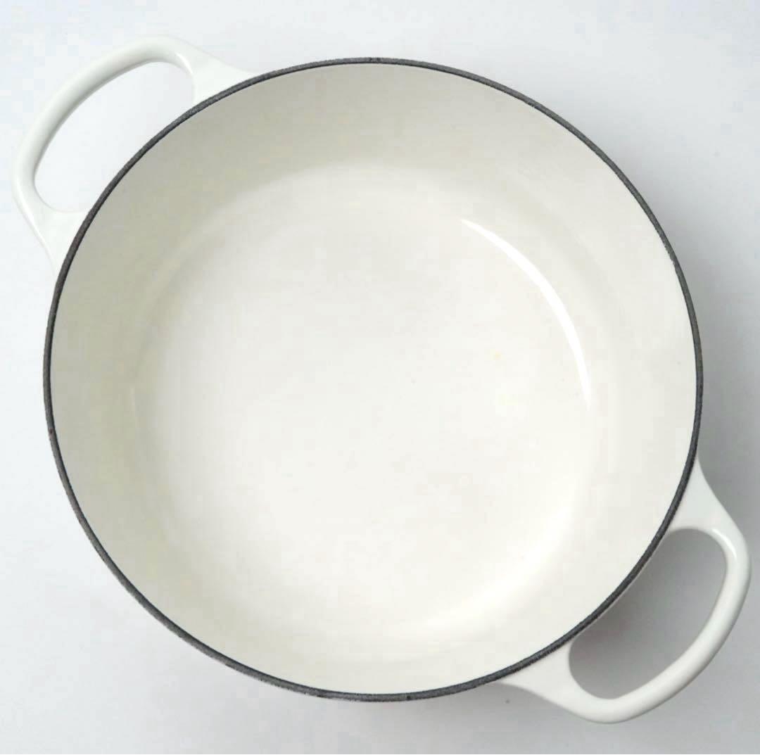 【新品】LE CREUSET　シグニチャーココット ロンド ホワイト　24cm