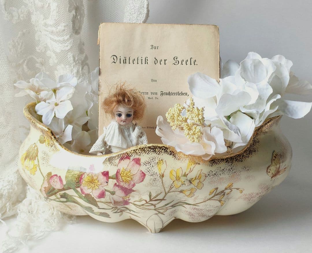 希少　美品　リュネビル　花器　　ソーシエール　フランスアンティーク