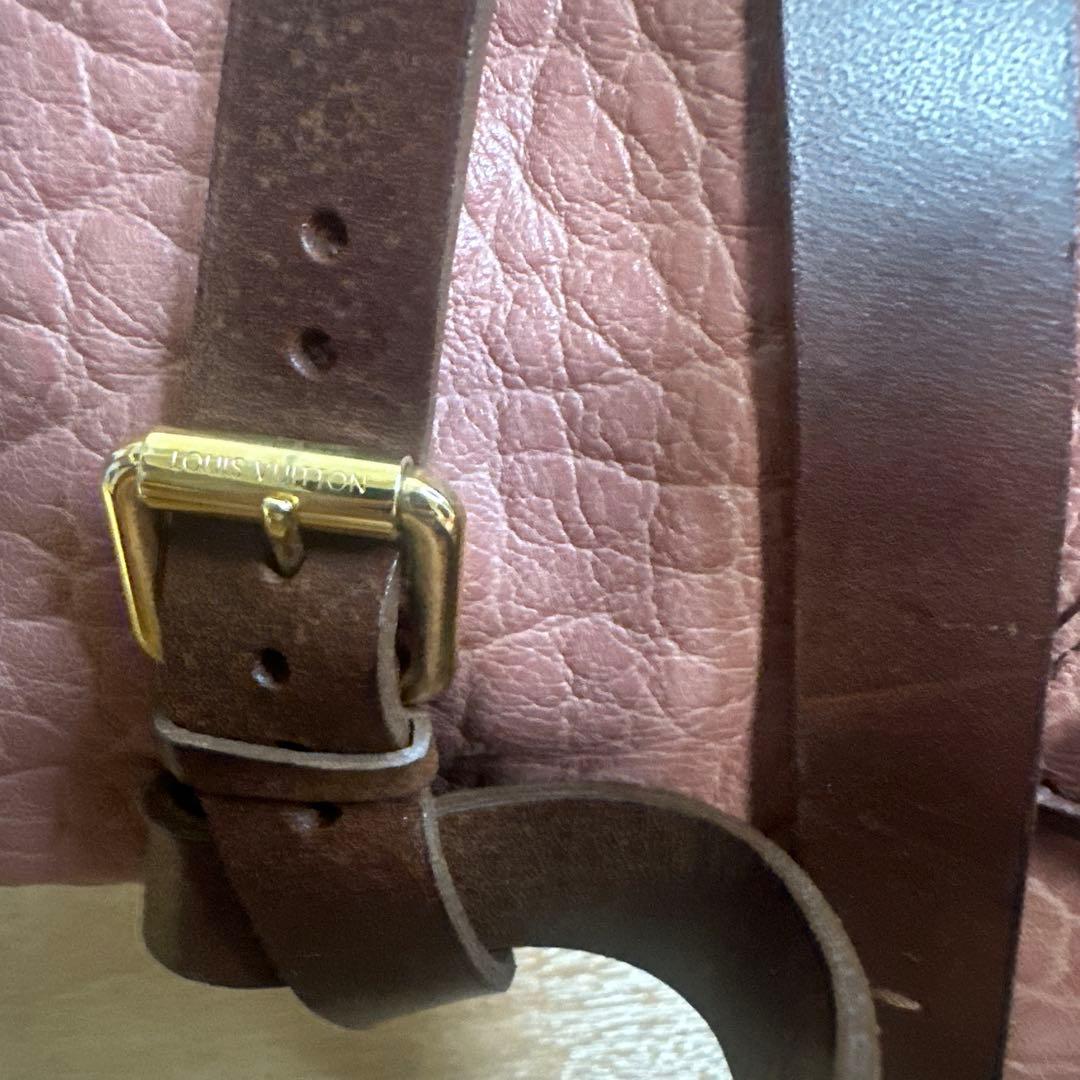 た*き様 LOUIS VUITTON ピンク レザー ブーティ　ヒール　37