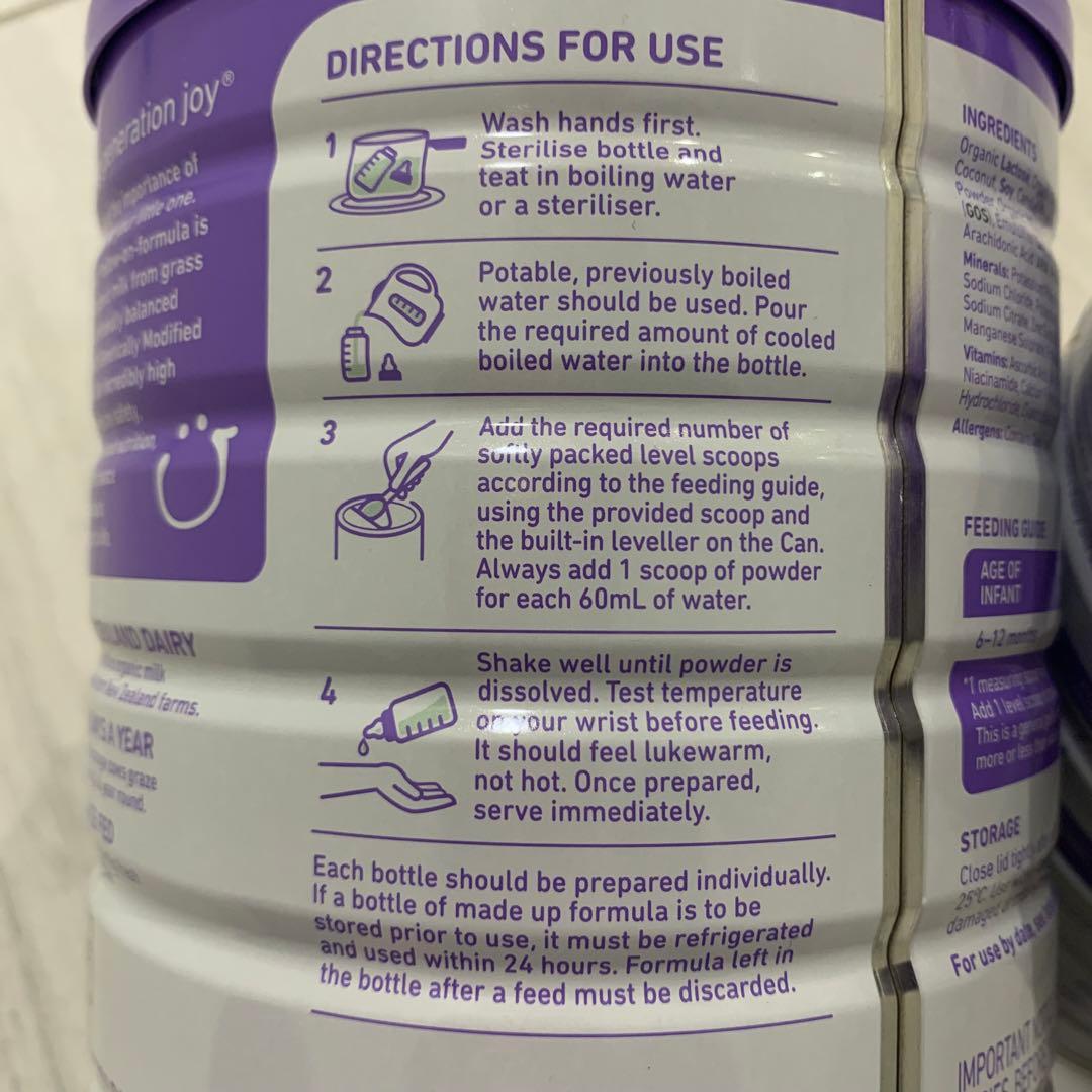 bubsオーガニック粉ミルク800gステップ2(6〜12ヶ月) ×2