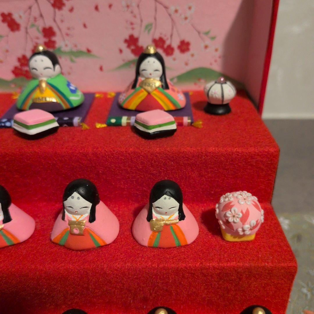 雛壇♥ミニひな壇　 雛人形セット 三段式　段飾り　お雛様　ひな祭り　お節句