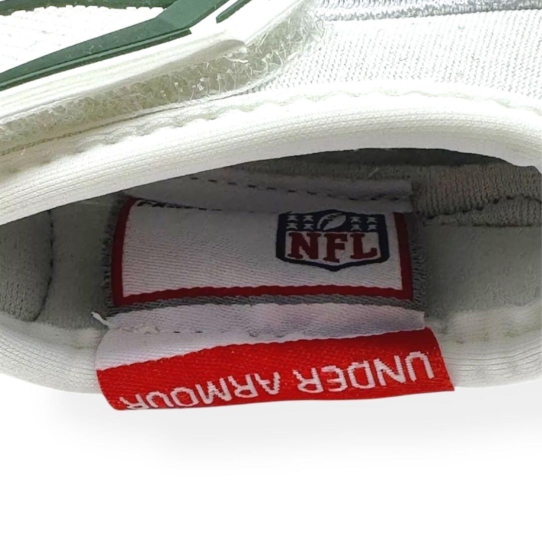 【L】UA Fierce VI ホワイトグリーン アメフト グローブ