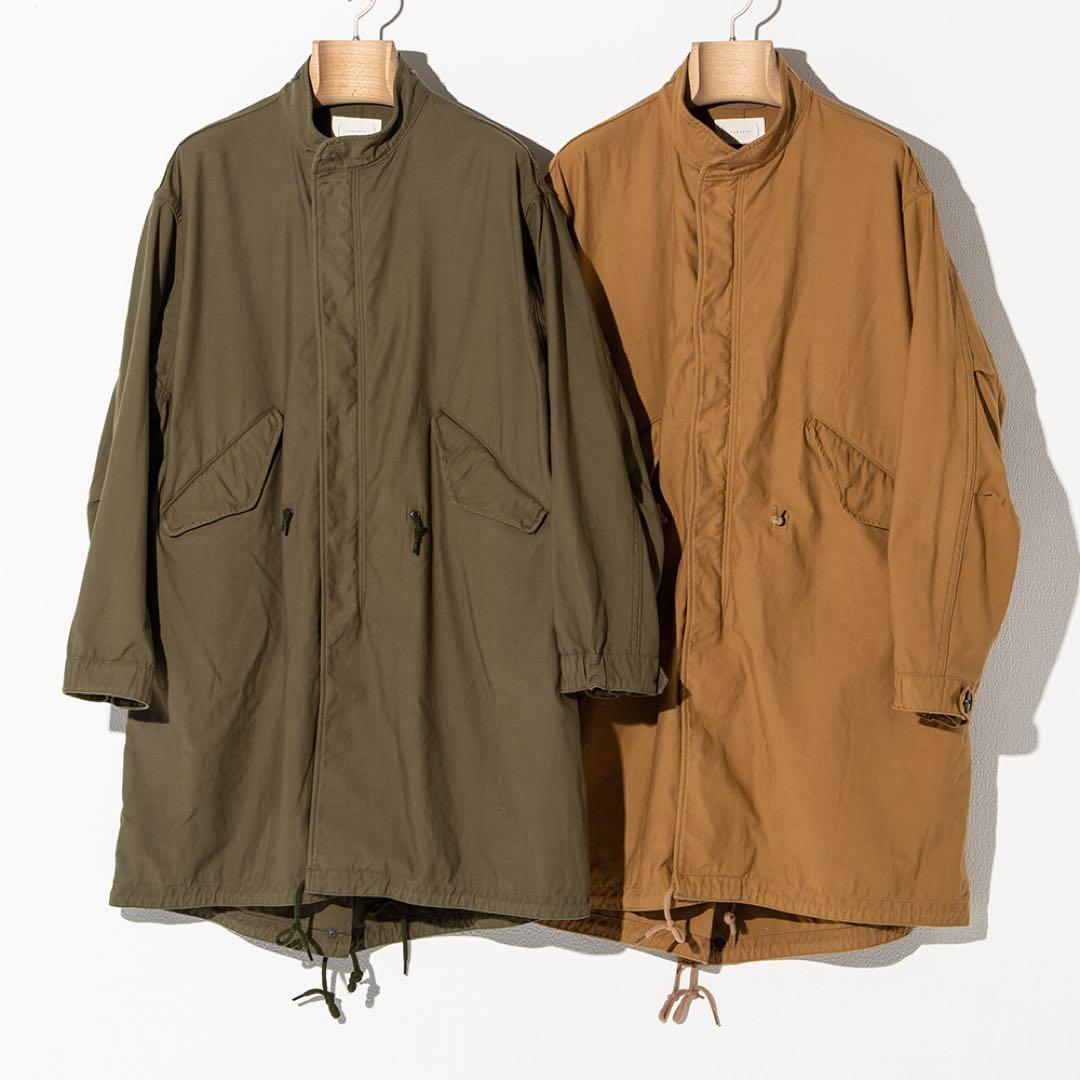 ジャケット・アウター cantate Fish Tail Coat-Stand Collar M-51