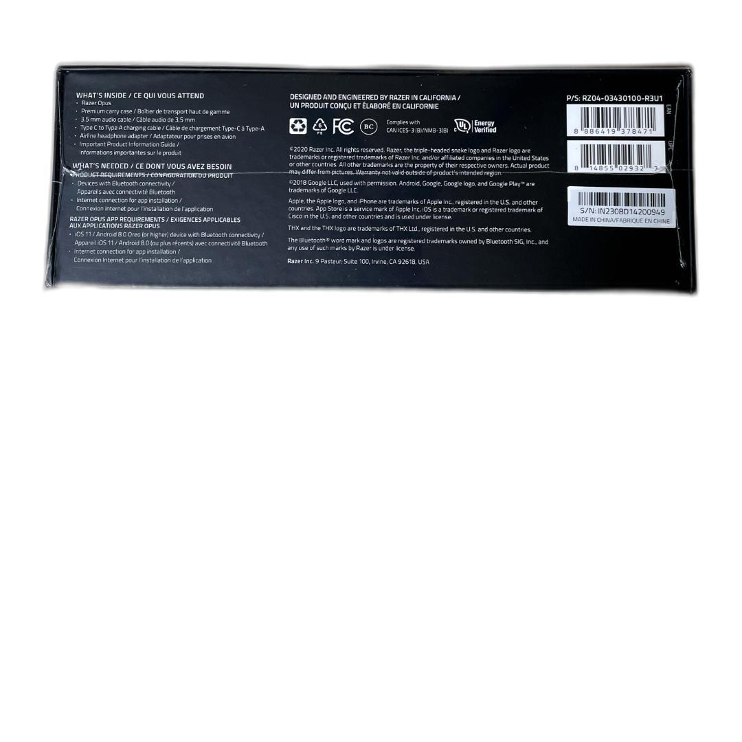 RAZER OPUS ワイヤレスヘッドフォン ブラック