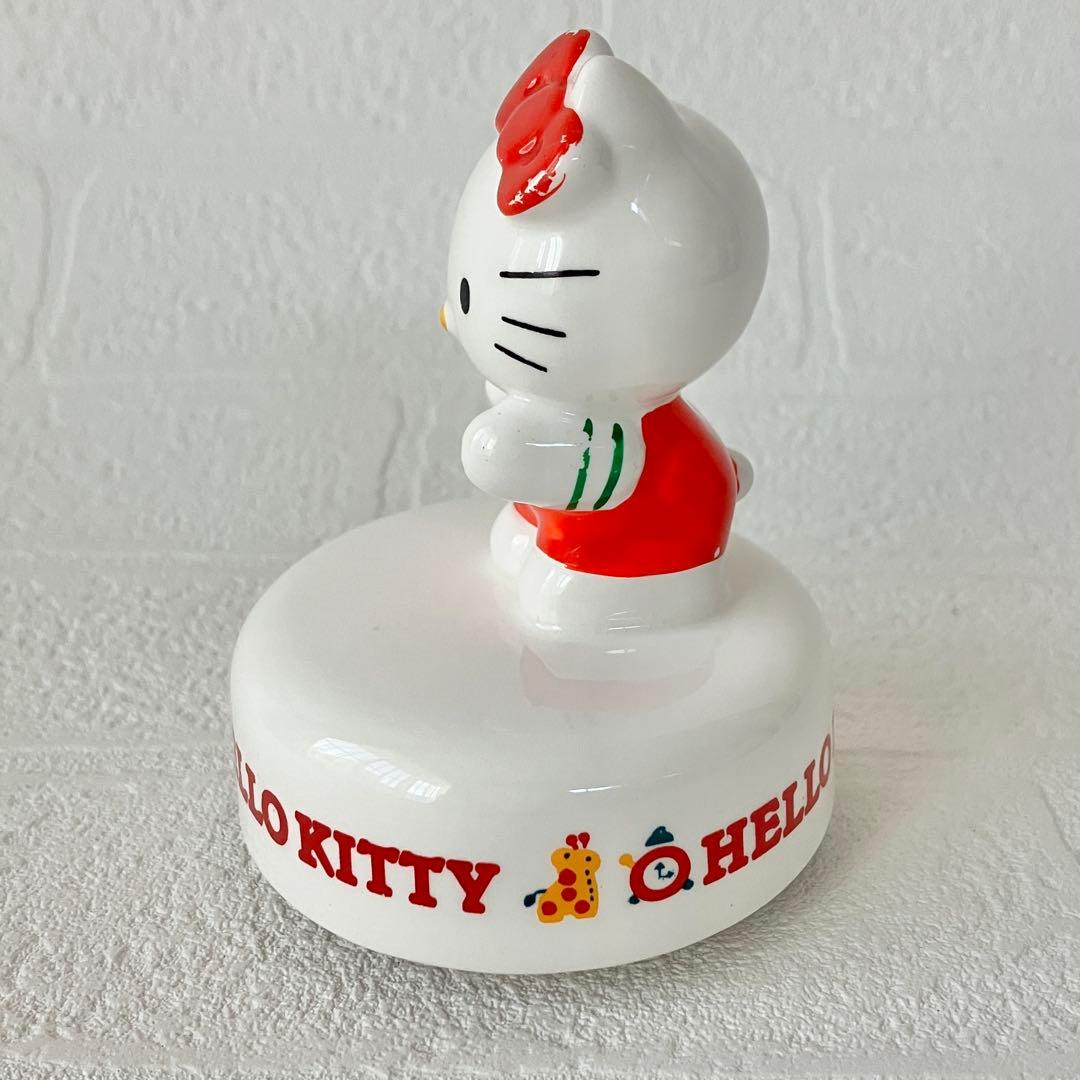 【激レア！】ハローキティ　オルゴール　陶器製　80年代　レトロ
