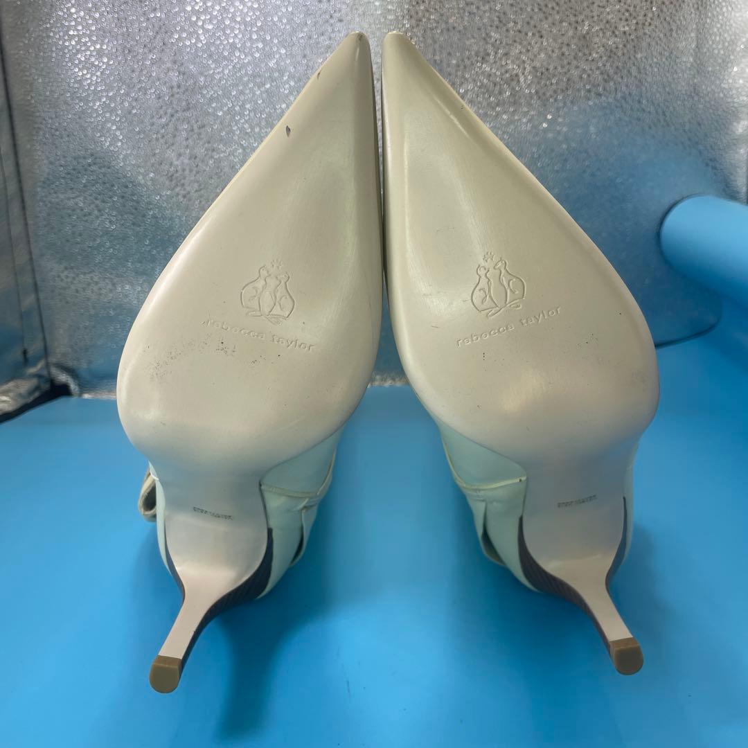 Rebecca Taylor レベッカテイラー ロングブーツ　白　24.5cm