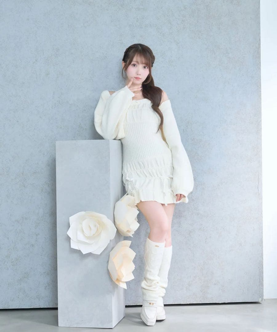 Rosé Muse Scrunch cami o/p cardie set M