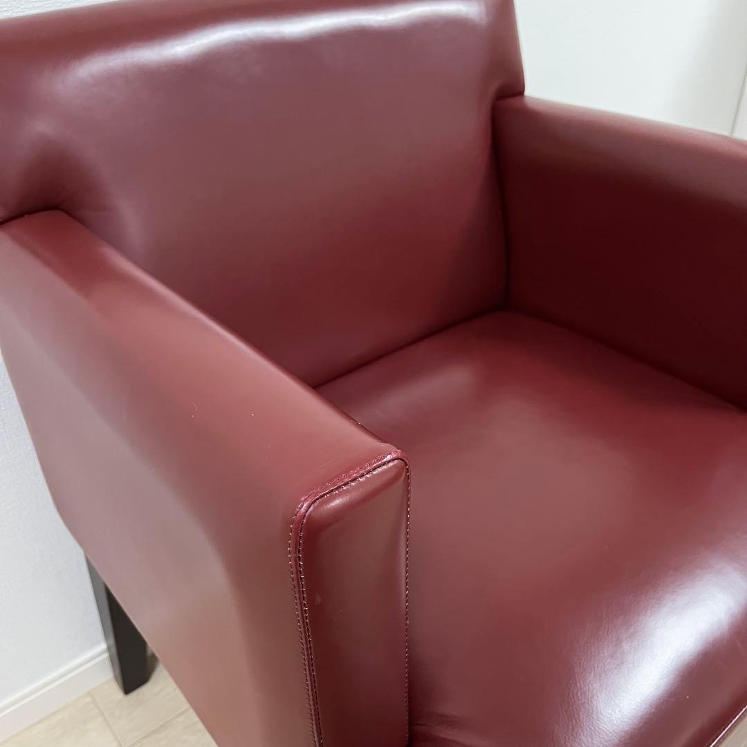 (け58)Cassina ixc. カッシーナイクスシー レザーアームチェア