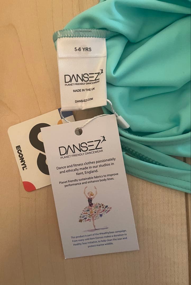 DANSEZ ダンス用レオタード 5-6歳 ミントグリーン