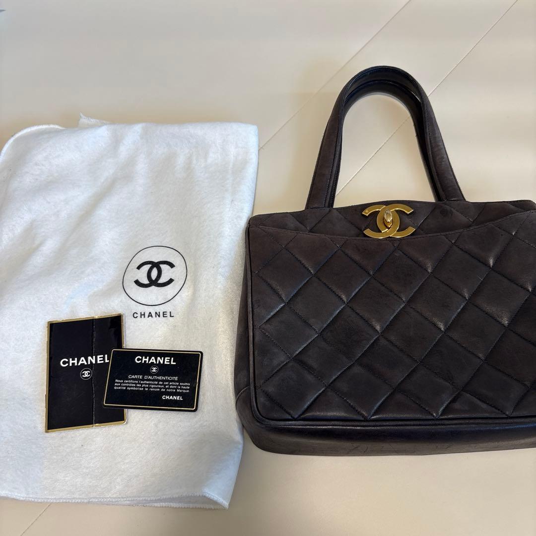 CHANEL キルティング ハンドバッグ 黒