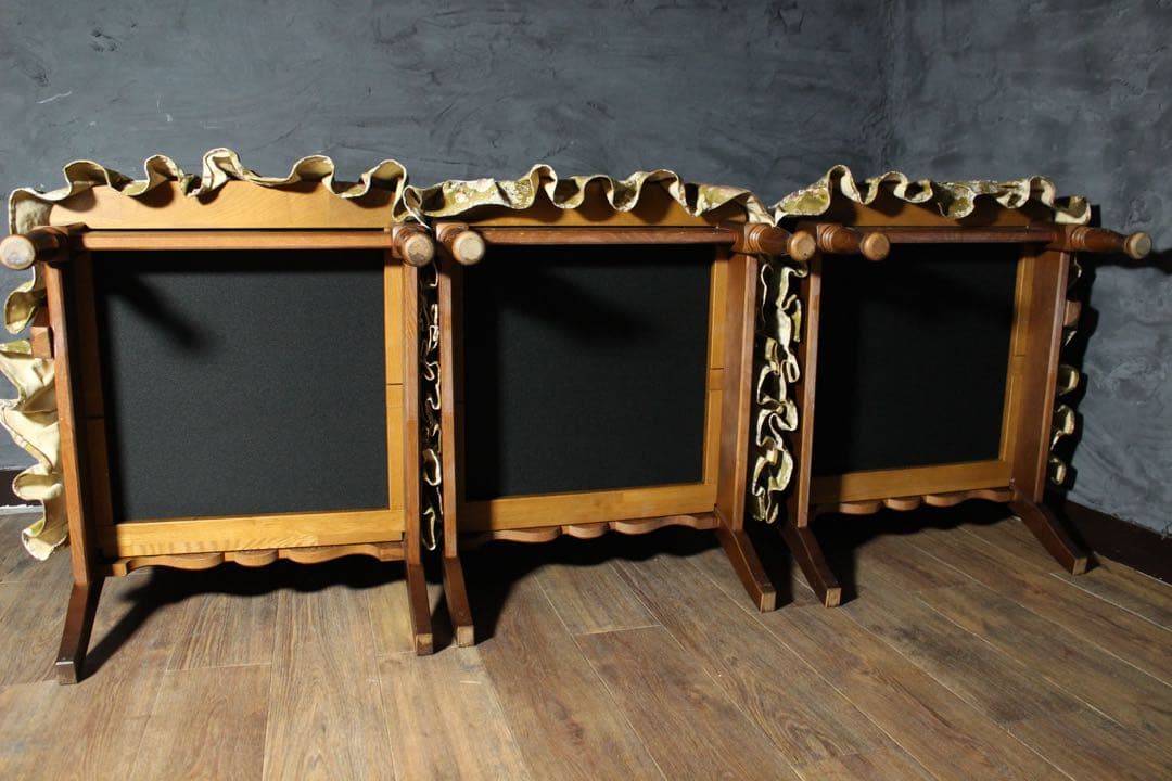 首都圏送無料〜穂高約40万　極上プリーツスカート3人掛け　オリーブグリーン