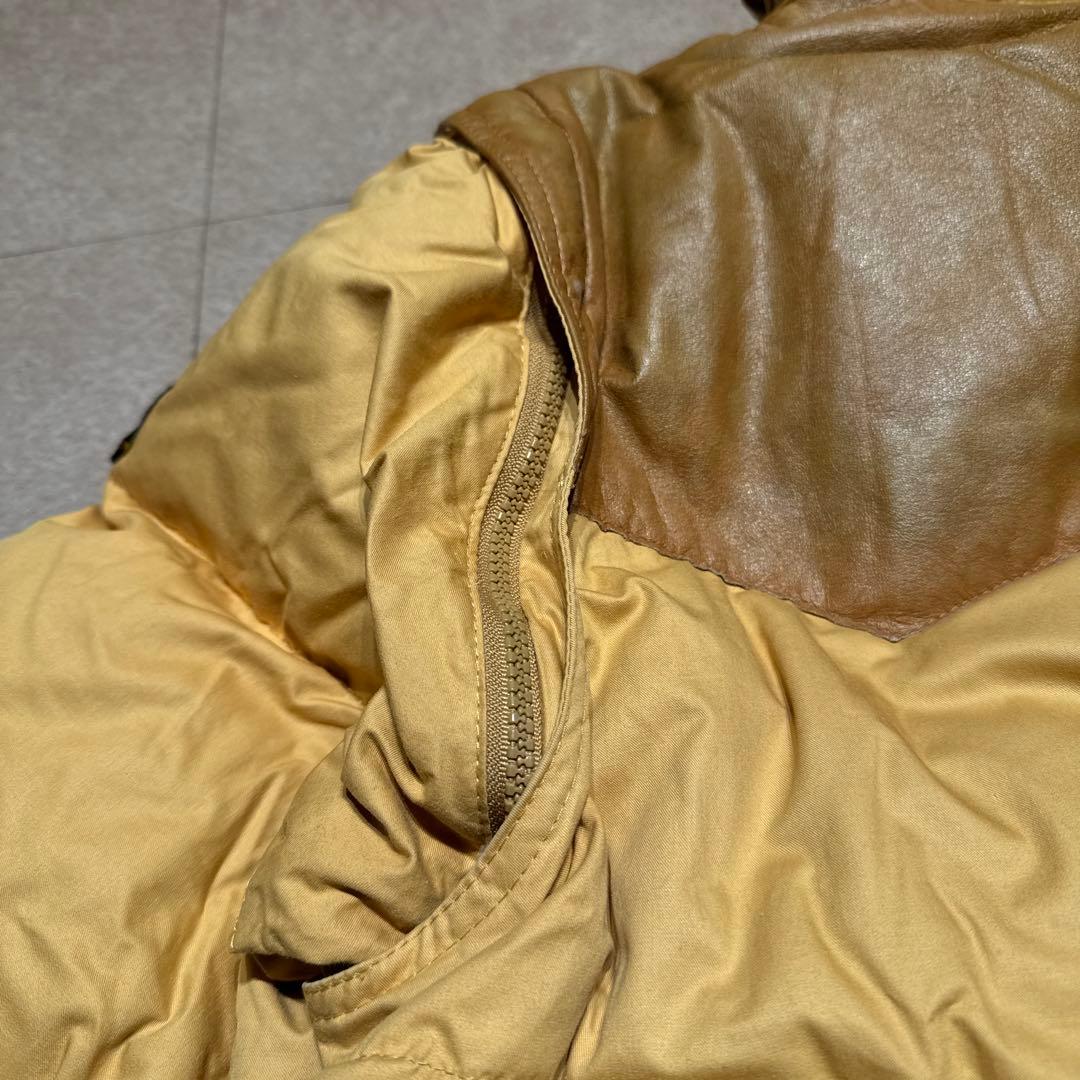 Moncler ダウンジャケット　ダウンベスト　レザー　80s 90s