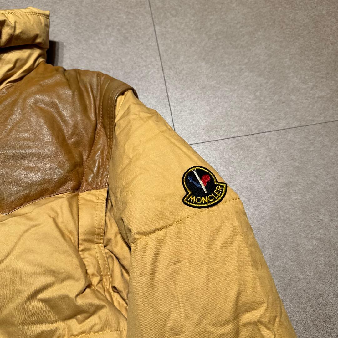 Moncler ダウンジャケット　ダウンベスト　レザー　80s 90s