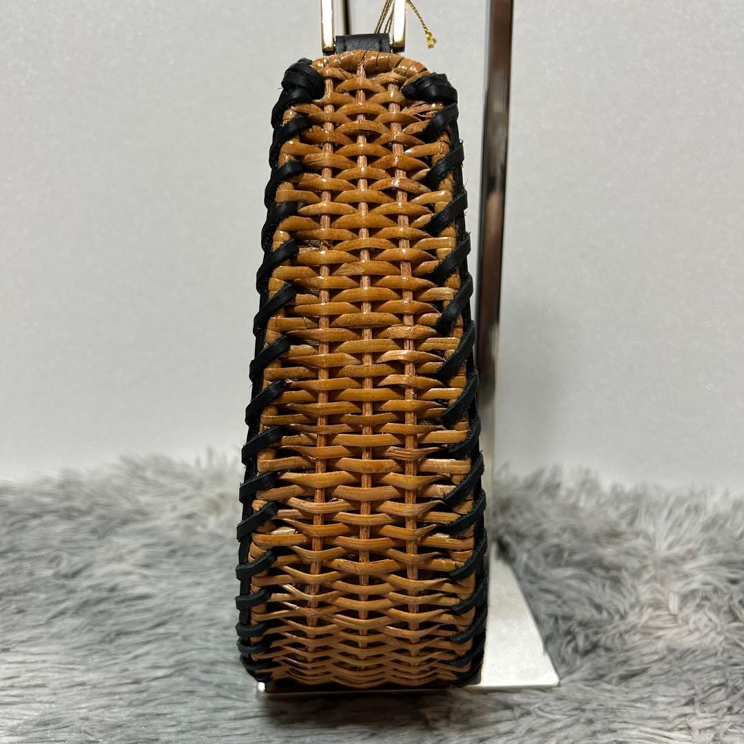 【未使用】VIOLAd’ORO MIRO かごバッグ レザー×ラタン