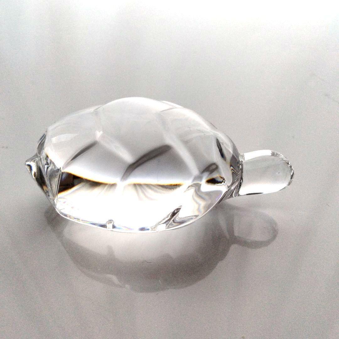 【新品】バカラ　亀　かめ　カメ　縁起物　ペーパーウェイトクリスタル