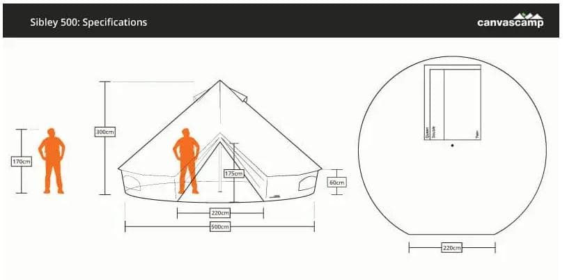 イ*チ様 美品！キャンバスキャンプ シブレー 500 プロテック ベルテント