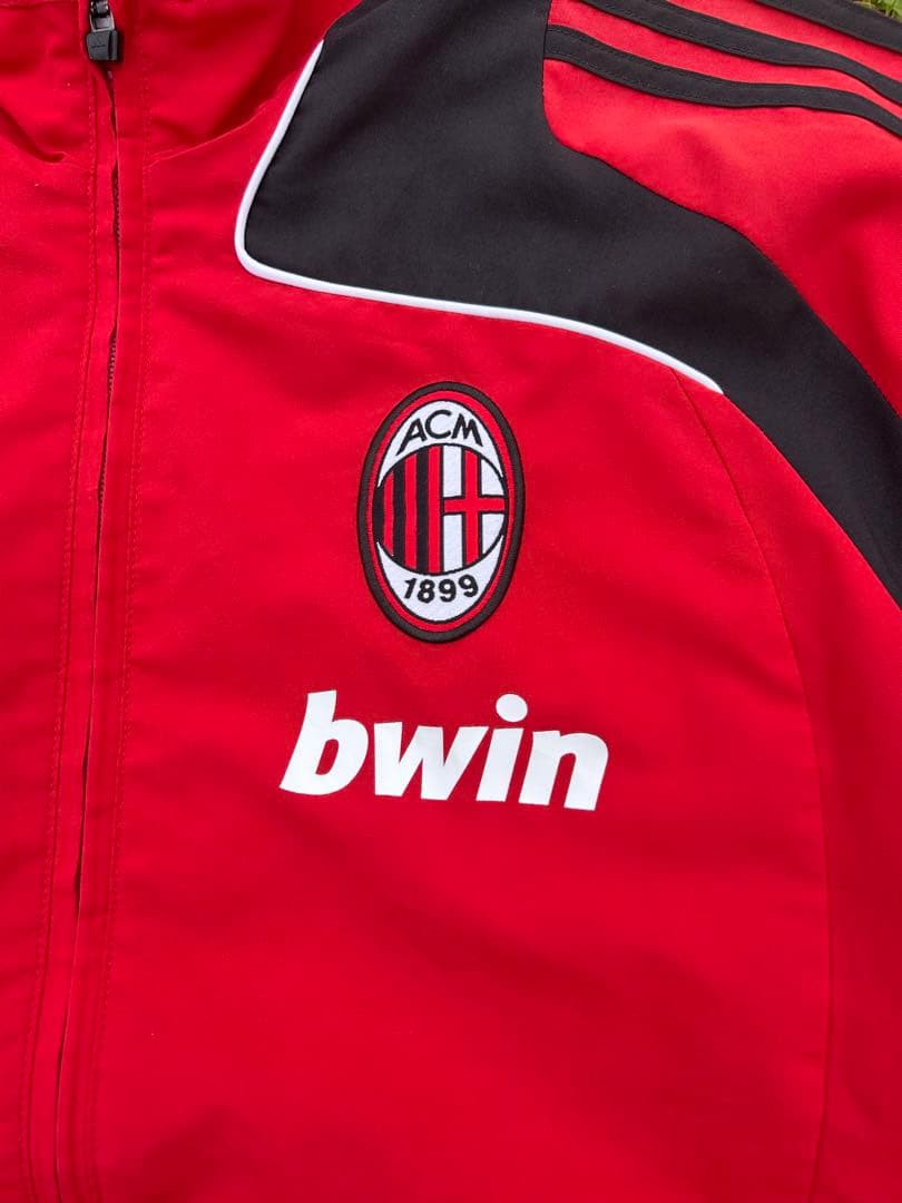 00s adidas ACミラン　ナイロンジャケット　y2k テック系