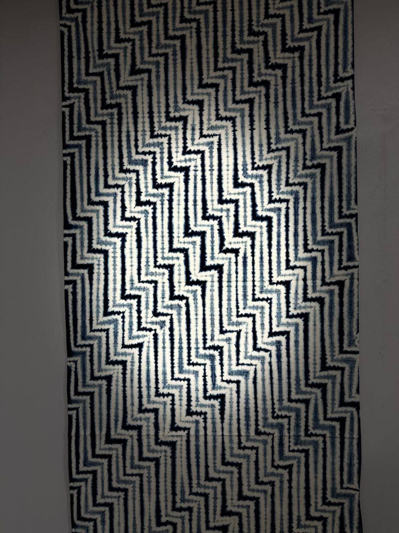 N「片野元彦」藍染絞り作家 有松鳴海絞り 希少天然藍染古布 和装着物 民藝