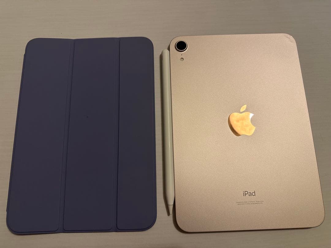 iPad mini 第6世代【3点セット】Apple Pencil／純正ケース