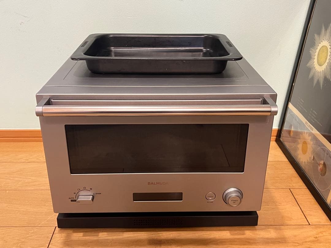 バルミューダ 電子レンジ オーブンレンジ　シルバー