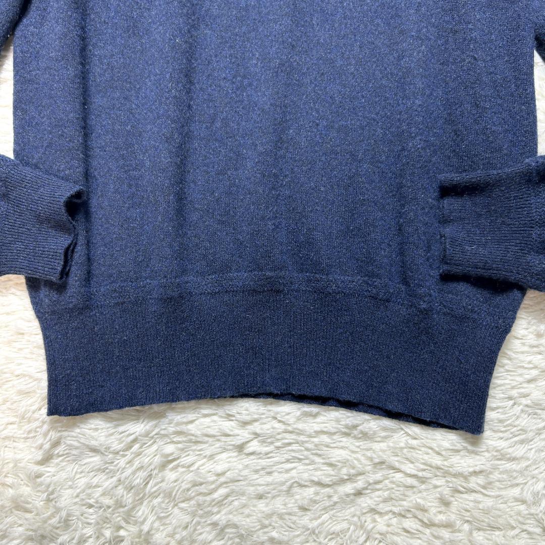 美品✨RRL ニット カシミヤ100 クルーネック ネイビー M ラルフローレン