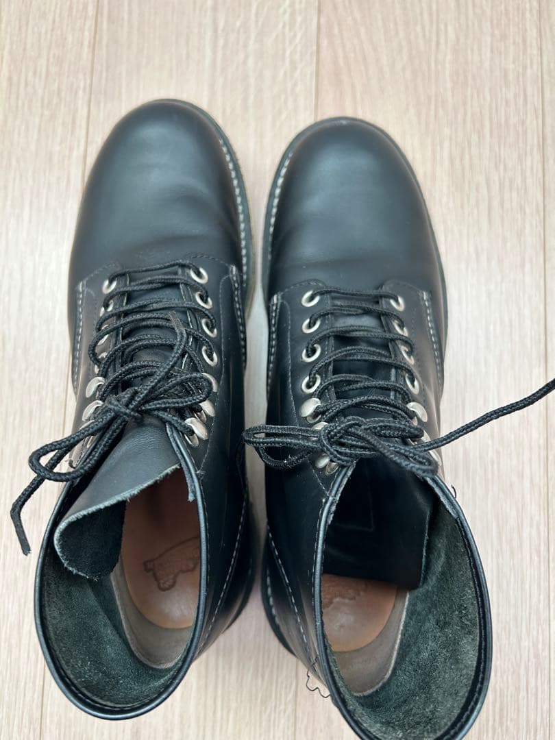 レッドウィング（USA 9）黒レザー ハイカットブーツ