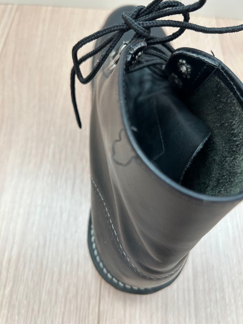 レッドウィング（USA 9）黒レザー ハイカットブーツ