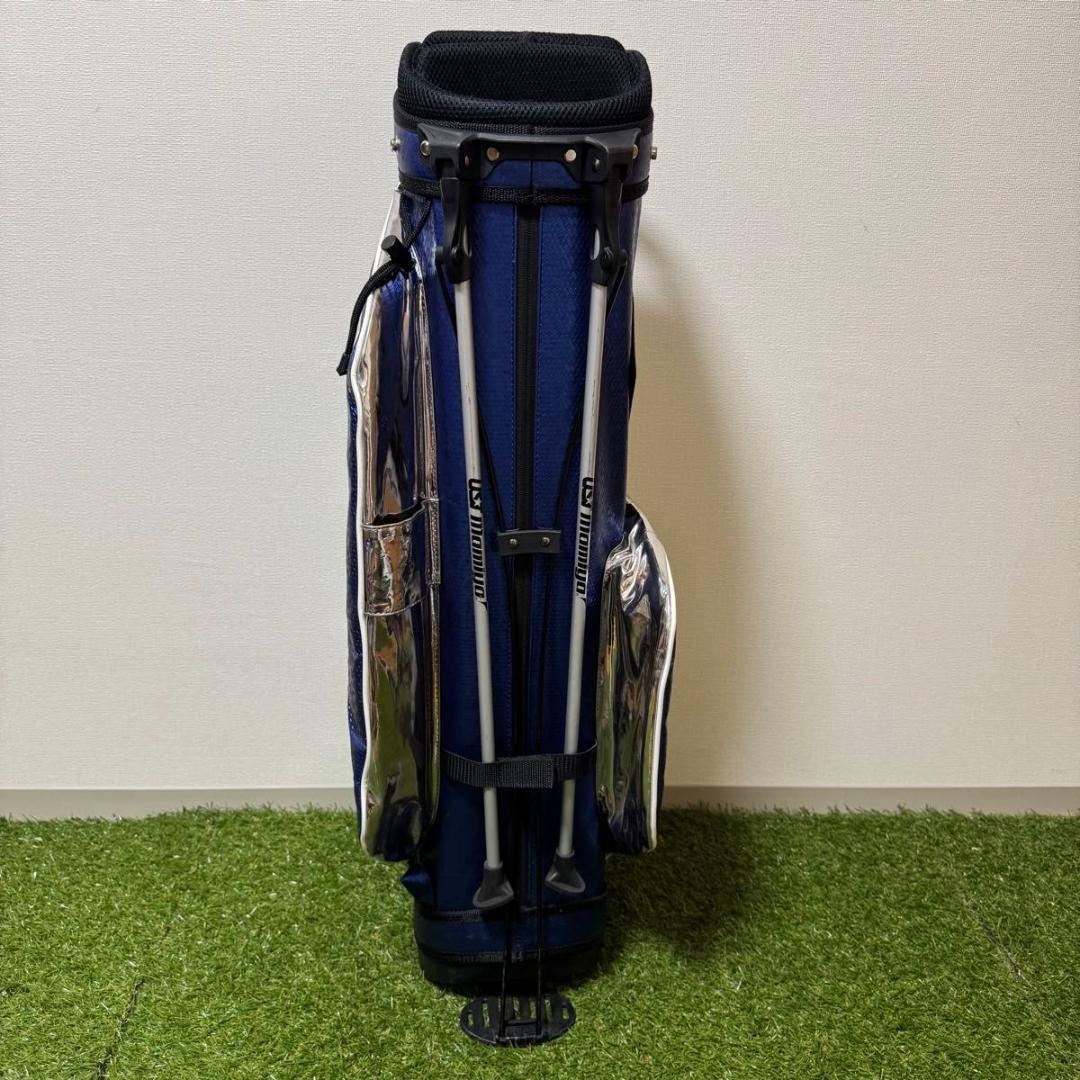 USTマミヤ 2024年 LINQ スタンド式 キャディバッグ ブルー 8.5型