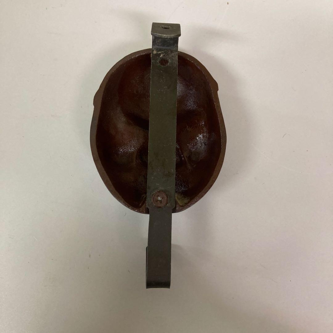 E4 昭和レトロ 金属工芸 お面 おかめ ひょっとこ 般若 魔除け 鍵フック