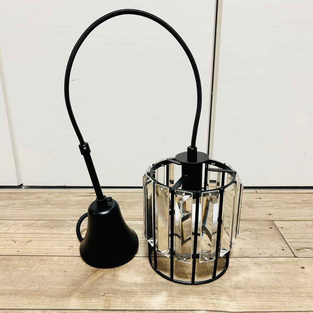 美品 アイアンとベベルドグラス ペンダントライト Noel (ノエル) 3個