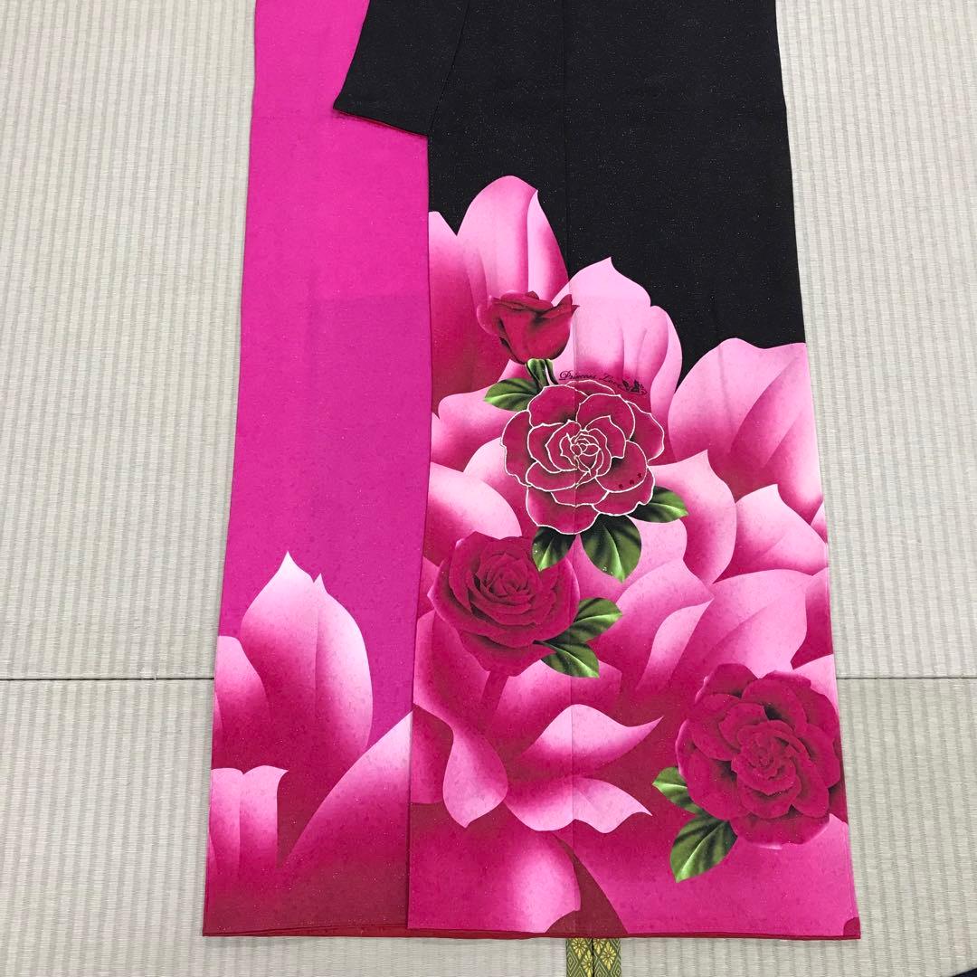 ★少々難あり★正絹 振袖 仕立て上がり リメイク