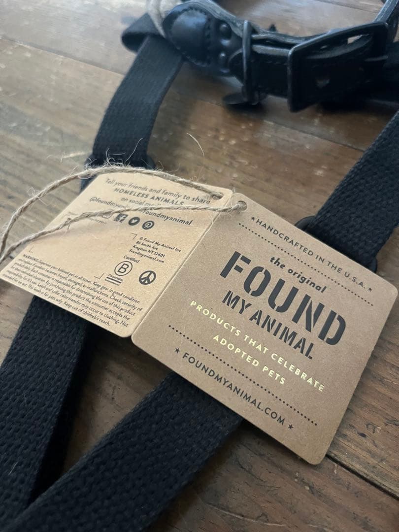 ◆FOUND MY ANIMAL 犬用ハーネス ロープリード 首輪 セットL