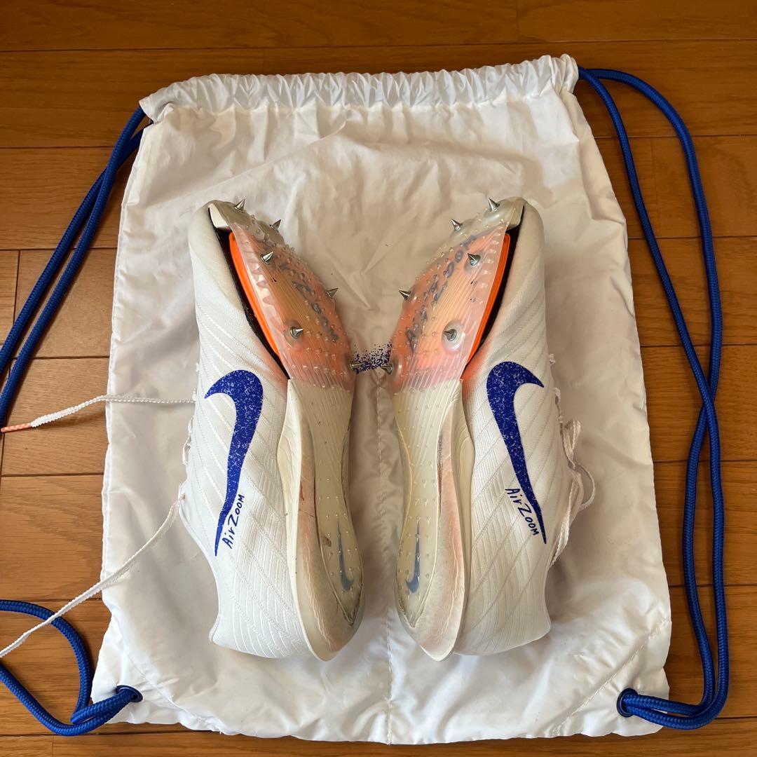Nike Zoom Pro ホワイト/ブルー スパイクシューズ