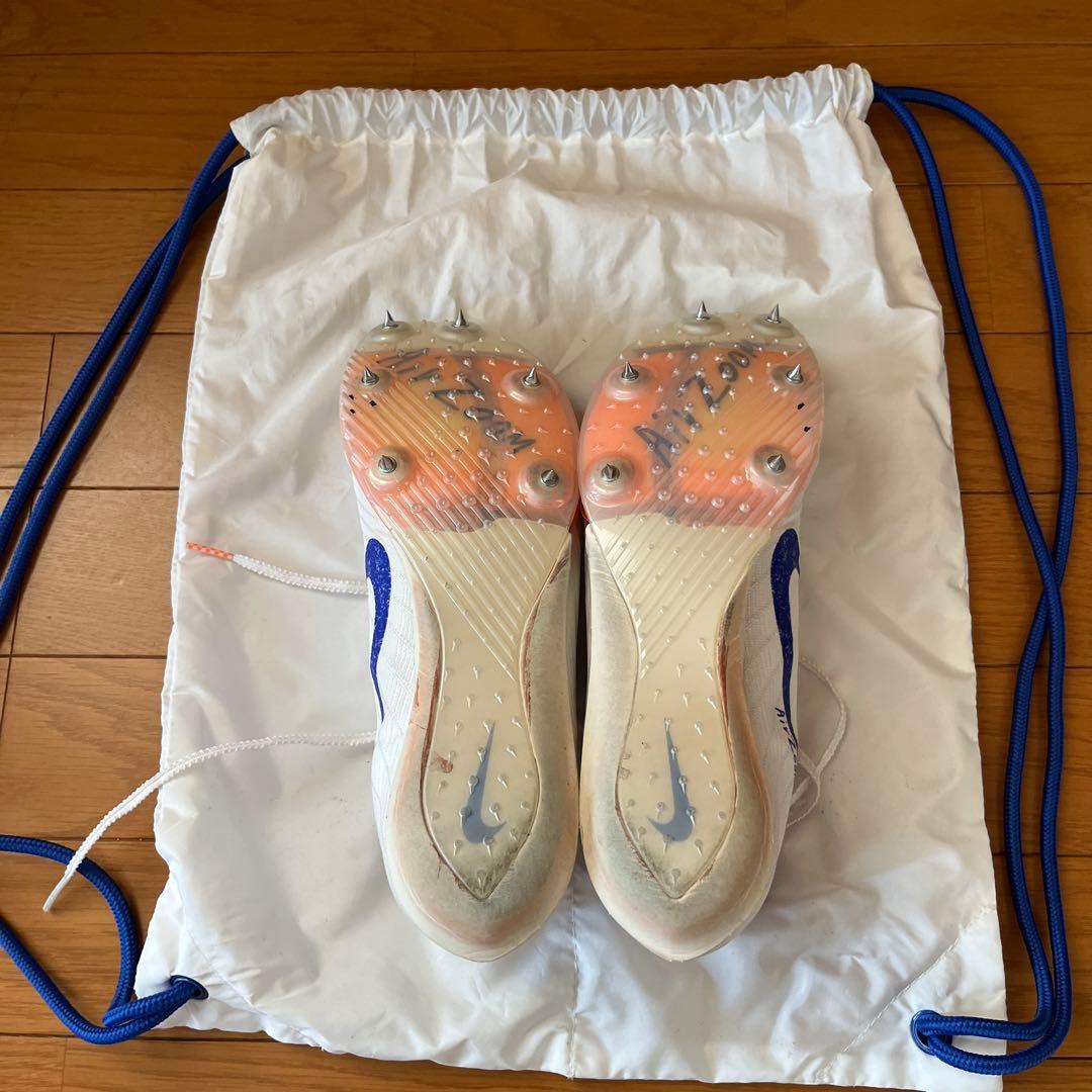 Nike Zoom Pro ホワイト/ブルー スパイクシューズ