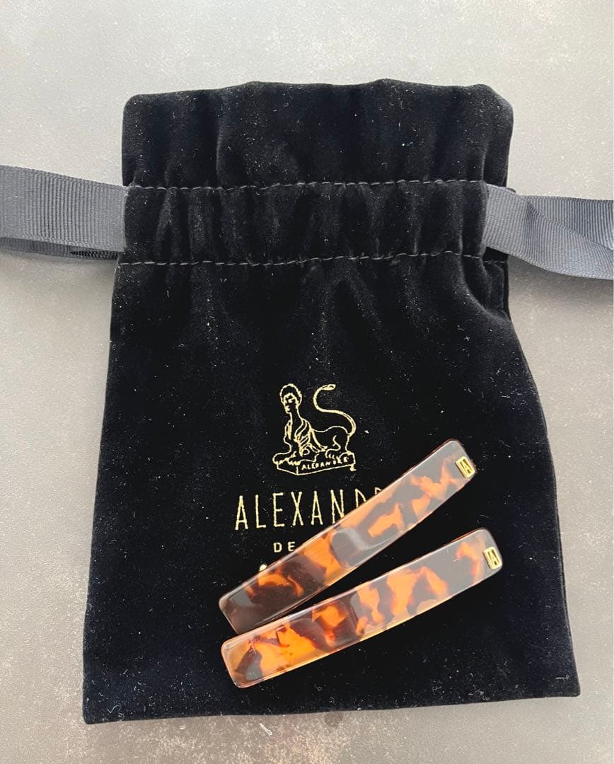 アレクサンドルドゥパリ TIMELESS BASIC バレッタ6cm 2個セット