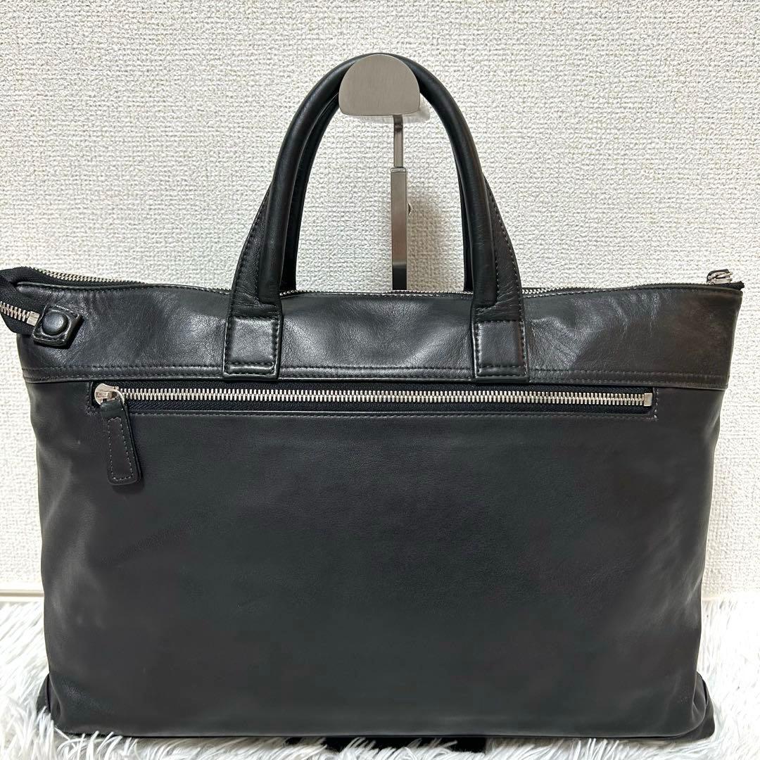 【廃盤✨美品/オールレザー】ポーター　ブリーフケース　ブラック　人気　A4可能