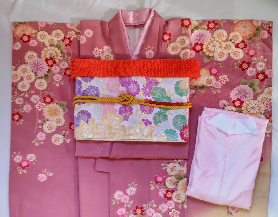 花柄振袖と帯セット