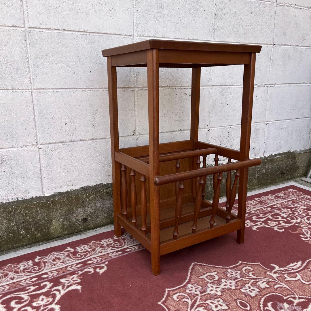 古家具ビンテージ品◾️MARUNI マルニ家具 木製収納棚 収納ラック 飾り台