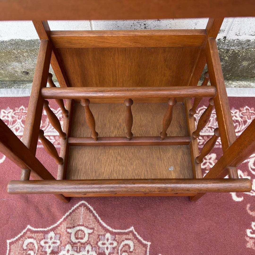 古家具ビンテージ品◾️MARUNI マルニ家具 木製収納棚 収納ラック 飾り台