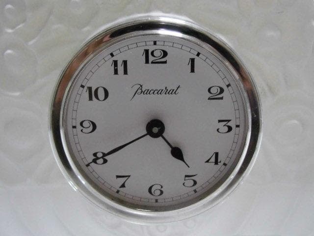 バカラ　クリスタル　バスケット・オブ・アバン・ダンス　クロック