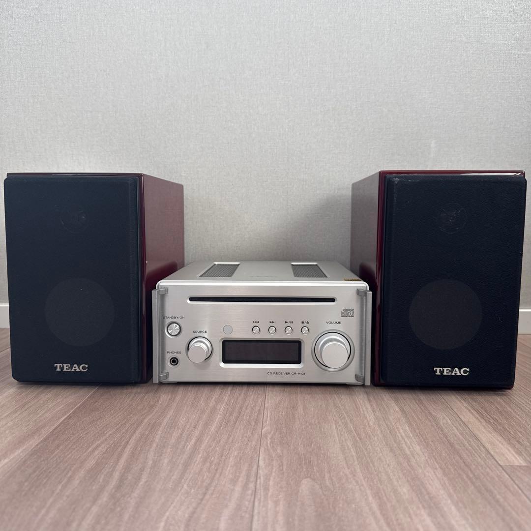【美品】TEAC CR-H101 LS-101HR CDレシーバー スピーカー