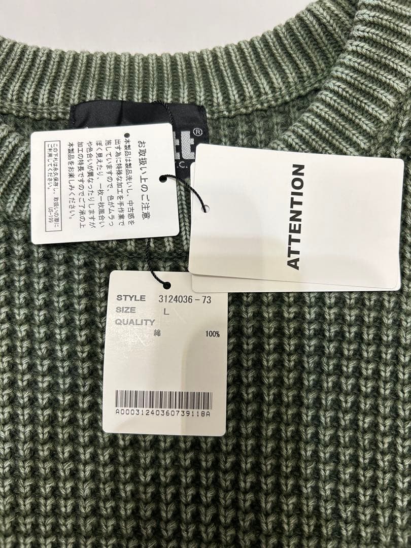 【新品タグ付】Schott ショット ダルカラー クルーネック コットンニット