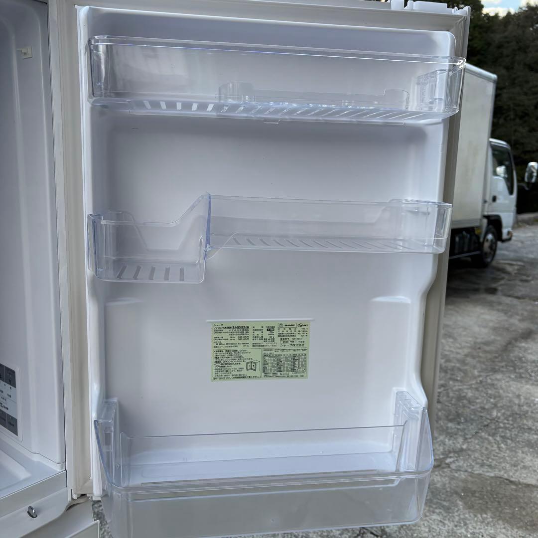 寺222 SHARP ノンフロン冷凍冷蔵庫 SJ-G35E2-W 2023年製