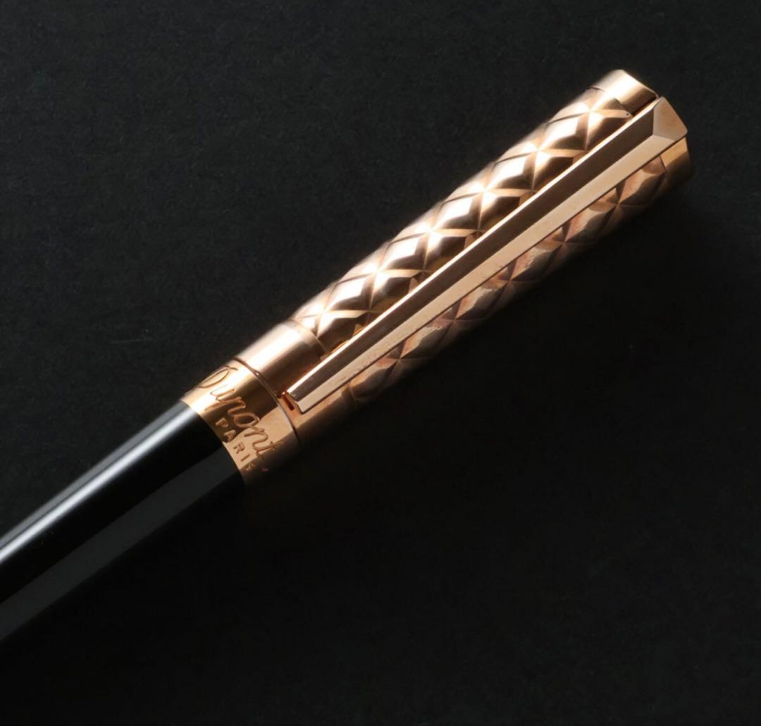 3696デュポン◆ボールペン◆リベルテ定価81,400円ブラック＆ピンクゴールド