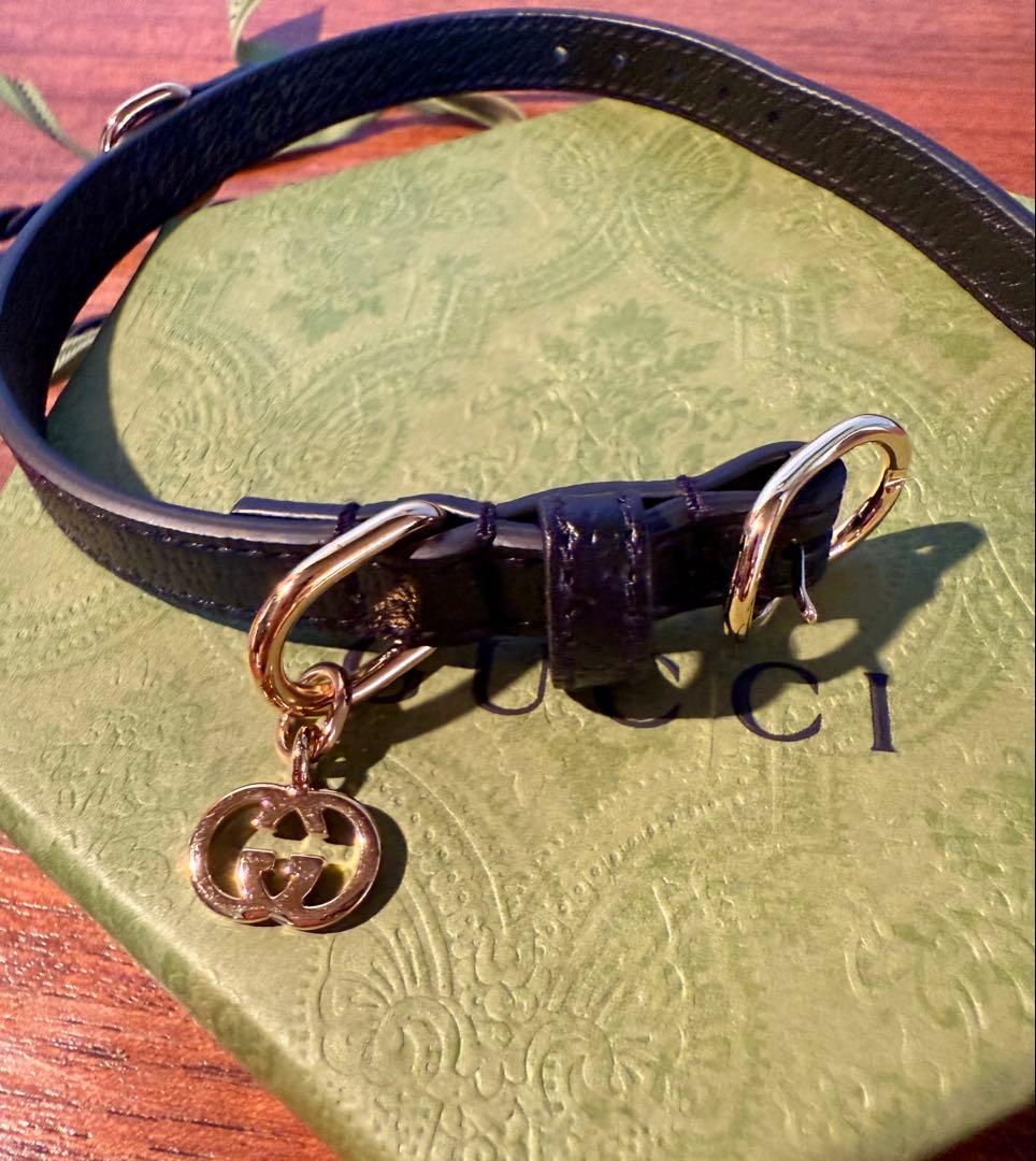 GUCCI 小型犬用首輪 ブラック