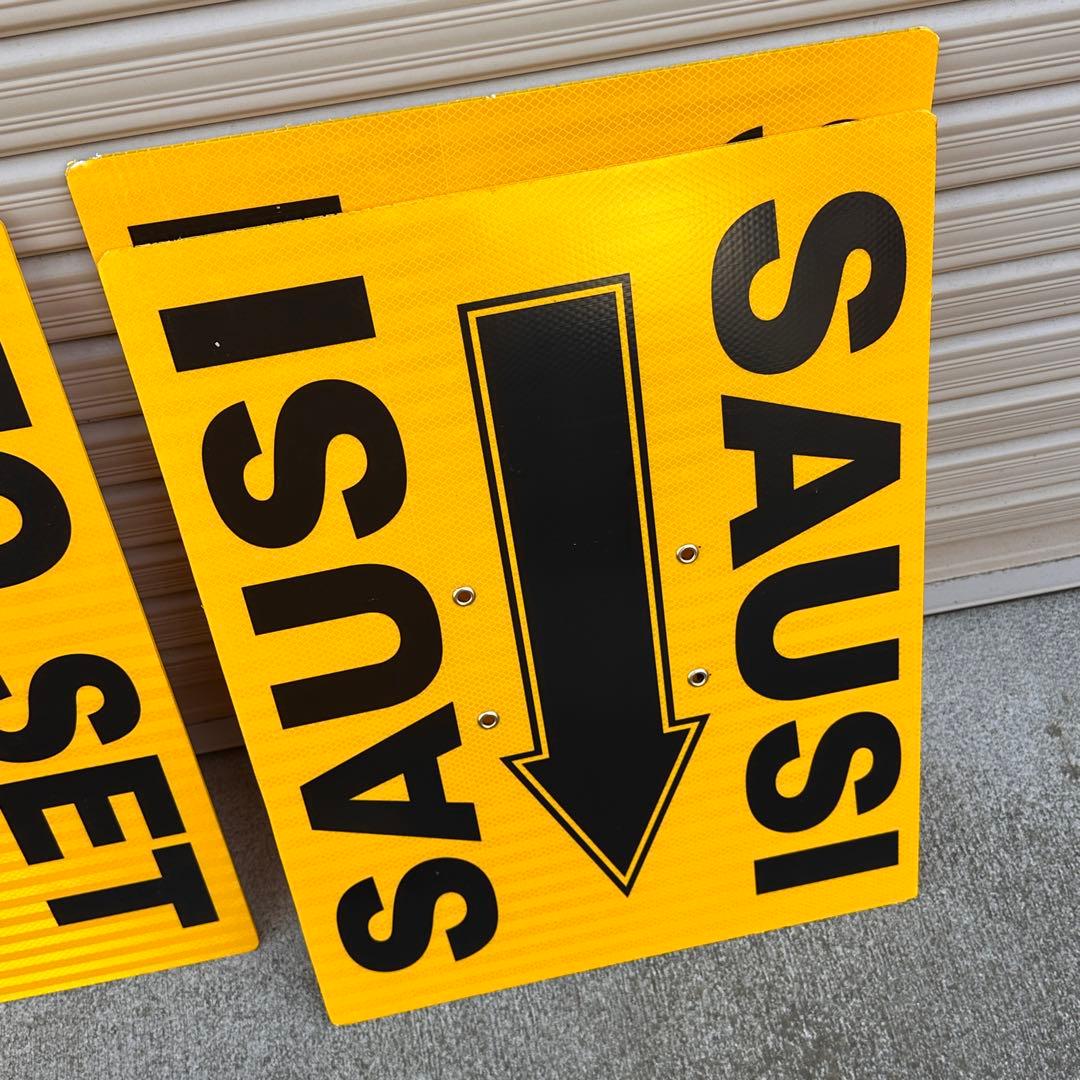 【アメリカン雑貨】ロードサイン風 標識パネル 5枚セット プラダン製 軽量