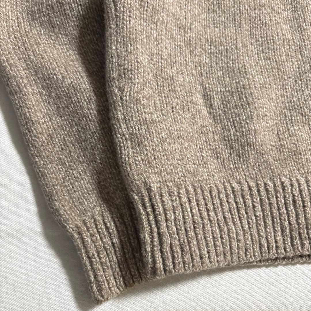 極美品 00s L.L.Bean ラムウール ヘンリーネック ニット セーター